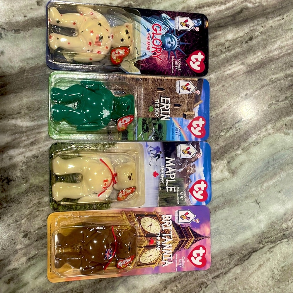 McDonald’s Ty Beanie bears collection. Includes all 4! Never opened!